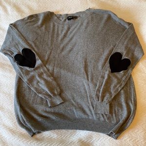 ASOS heart elbow sweater